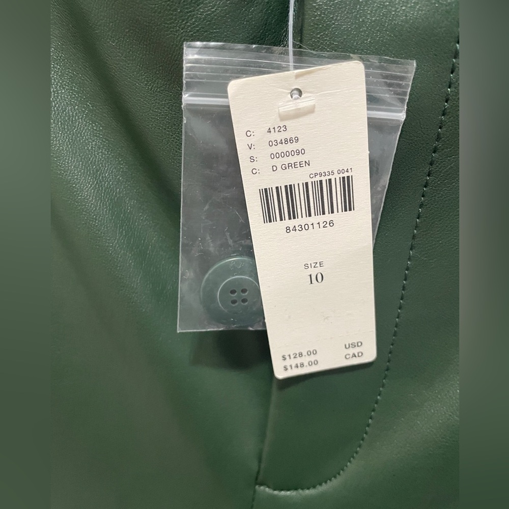 NWT Anthropologie Faux Leader Wide -Leg Culottes - Picture 7 of 9